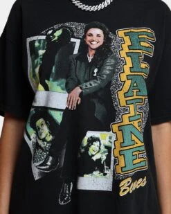 American Thrift X Seinfeld Elaine Vintage T-Shirt Washed Black 10 American Thrift X Seinfeld Elaine Vintage T-Shirt Washed Black -Culture Kings Shop 02042858 YW607 womens 0030