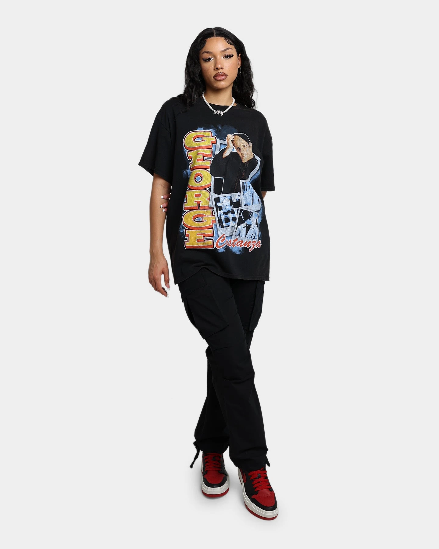 American Thrift X Seinfeld George Vintage T-Shirt Washed Black 4 American Thrift X Seinfeld George Vintage T-Shirt Washed Black - Image 2