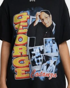 American Thrift X Seinfeld George Vintage T-Shirt Washed Black 10 American Thrift X Seinfeld George Vintage T-Shirt Washed Black -Culture Kings Shop 02042859 YW607 womens 0030