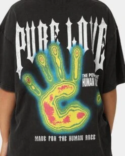 Loiter Pure Love Vintage T-Shirt Black Wash -Culture Kings Shop 02043986 YB295 womens 0050
