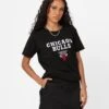 New Era Women's Chicago Bulls Logo Select T-Shirt Black -Culture Kings Shop 02043997 YB001 womens 0010
