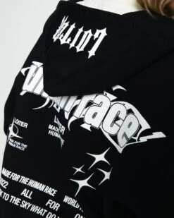 Loiter Rave Zip Hoodie Black -Culture Kings Shop 02044495 YB001 womens 0060