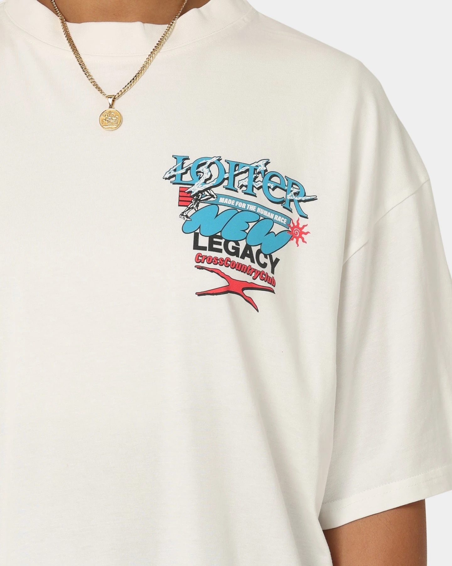 Loiter New Legacy Vintage T-Shirt Off White 6 Loiter New Legacy Vintage T-Shirt Off White - Image 4