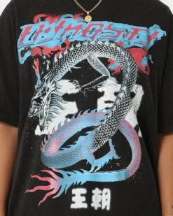 Loiter Dynasty Vintage T-Shirt Vintage Black -Culture Kings Shop 02044643 YV009 womens 00130