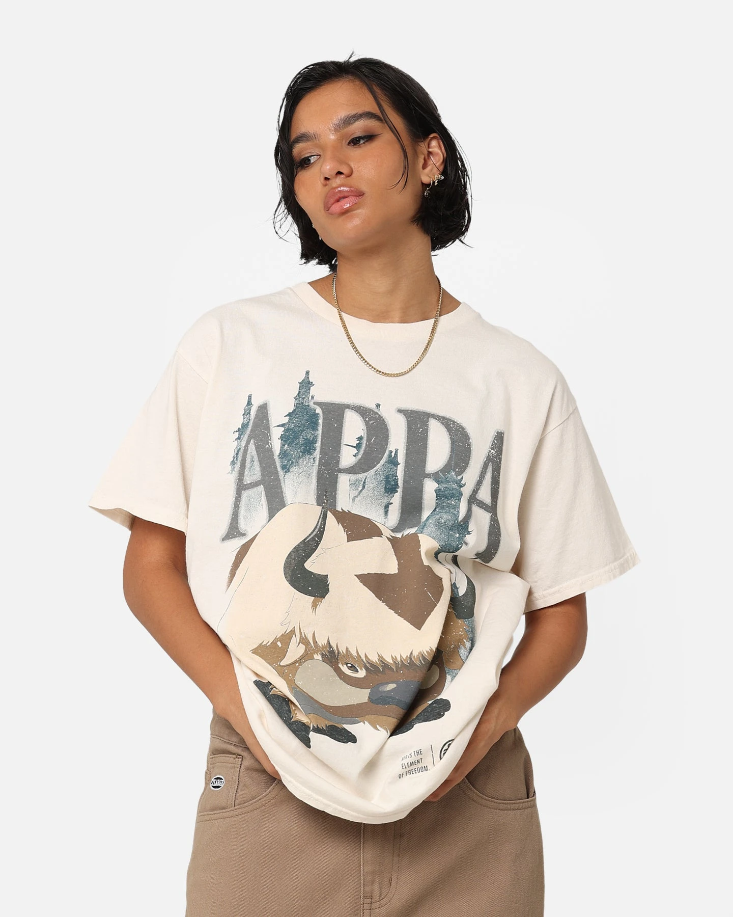 Goat Crew X Avatar: The Last Airbender Appa Vintage T-Shirt Off White 3 Goat Crew X Avatar: The Last Airbender Appa Vintage T-Shirt Off White