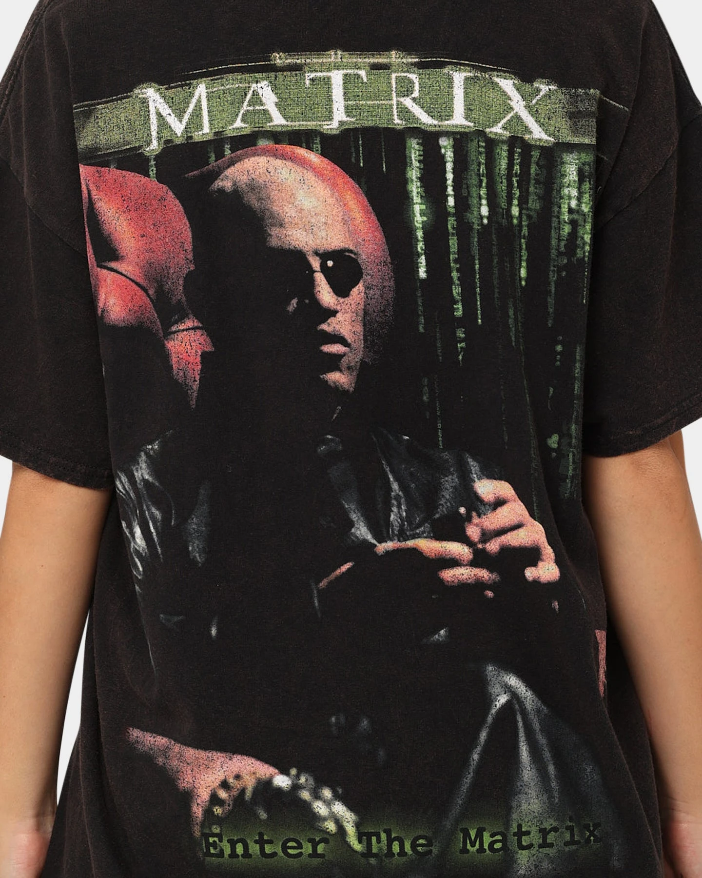 American Thrift X The Matrix Morpheus Vintage T-Shirt Black Wash 7 American Thrift X The Matrix Morpheus Vintage T-Shirt Black Wash - Image 5
