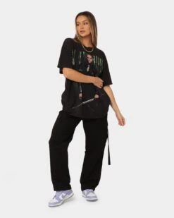 American Thrift X The Matrix Morpheus Vintage T-Shirt Black Wash 17 American Thrift X The Matrix Morpheus Vintage T-Shirt Black Wash -Culture Kings Shop 02045268 YB295 womens 0080