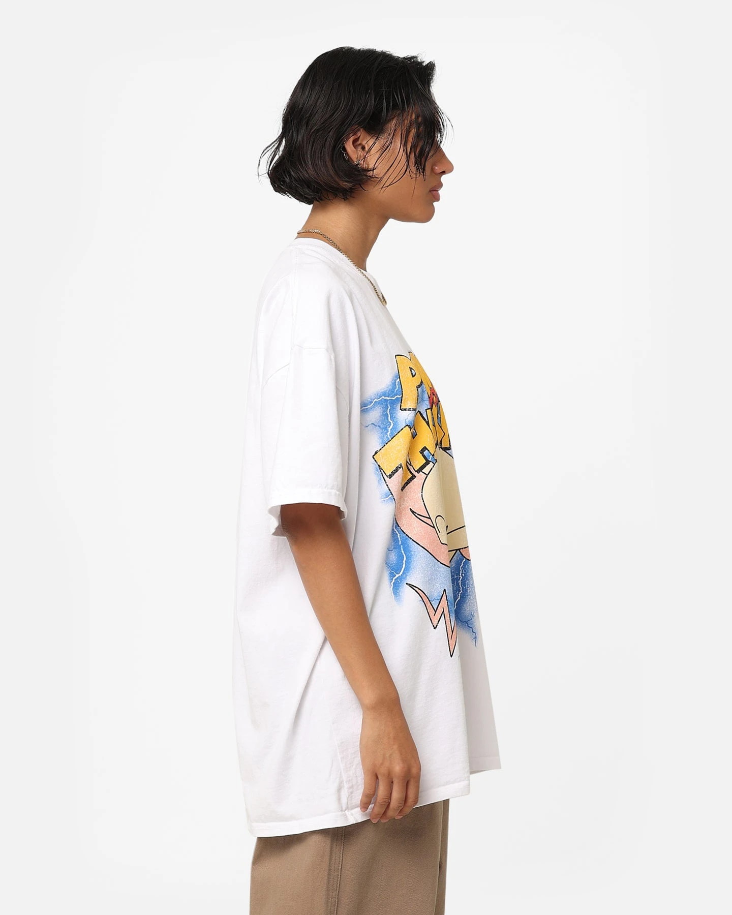 American Thrift X Cartoon Network Pinky & The Brain Heavyweight Vintage T-Shirt White 7 American Thrift X Cartoon Network Pinky & The Brain Heavyweight Vintage T-Shirt White - Image 5