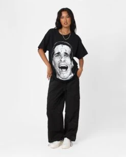 Rats Get Fat X American Psycho Patrick Bateman T-Shirt Black 9 Rats Get Fat X American Psycho Patrick Bateman T-Shirt Black -Culture Kings Shop 02045573 YB001 womens 0030