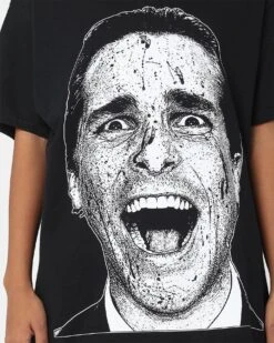 Rats Get Fat X American Psycho Patrick Bateman T-Shirt Black 10 Rats Get Fat X American Psycho Patrick Bateman T-Shirt Black -Culture Kings Shop 02045573 YB001 womens 0040