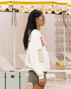 Loiter Patchwork Hoodie Off White -Culture Kings Shop 02045602 YO007 womens 0060