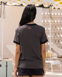 Loiter Gummy Ringer T-Shirt Charcoal 11 Loiter Gummy Ringer T-Shirt Charcoal -Culture Kings Shop 02045604 YC300 womens 0040