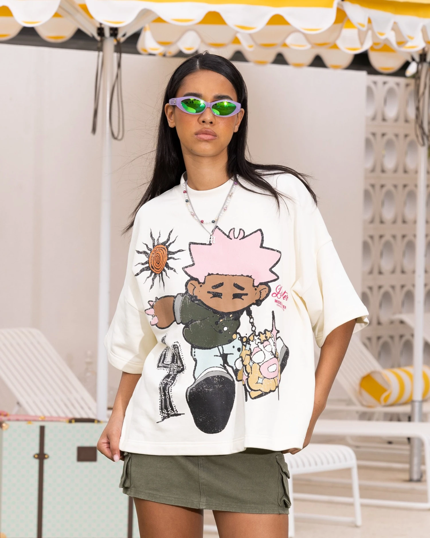 Loiter Palm Spring Box T-Shirt Off White 3 Loiter Palm Spring Box T-Shirt Off White