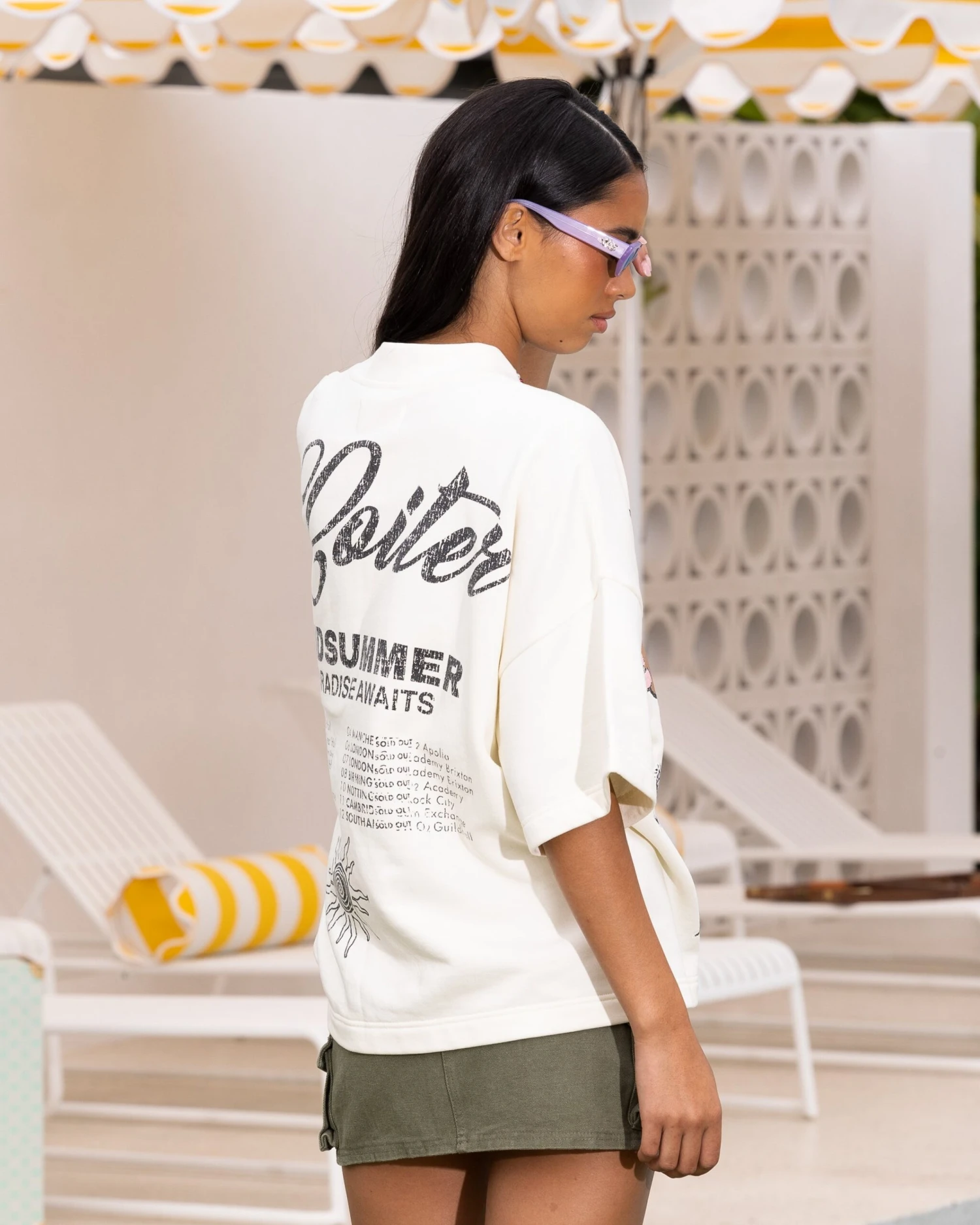 Loiter Palm Spring Box T-Shirt Off White 4 Loiter Palm Spring Box T-Shirt Off White - Image 2