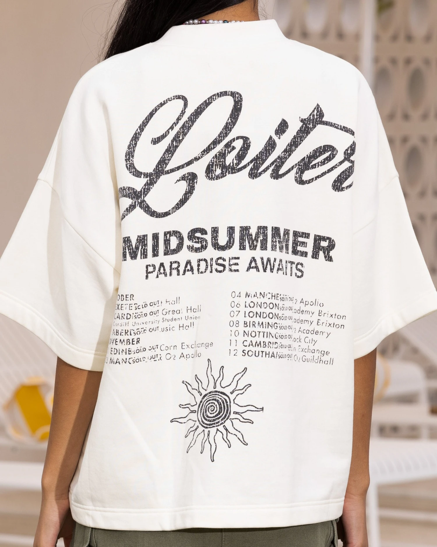 Loiter Palm Spring Box T-Shirt Off White 7 Loiter Palm Spring Box T-Shirt Off White - Image 5