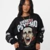 Rats Get Fat X American Psycho American Psycho Crewneck Black 1 Rats Get Fat X American Psycho American Psycho Crewneck Black -Culture Kings Shop 02045829 YB001 womens 0010