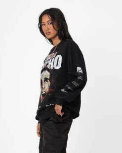 Rats Get Fat X American Psycho American Psycho Crewneck Black -Culture Kings Shop 02045829 YB001 womens 0070