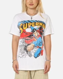 Goat Crew X DC Superman Man Of Steel T-Shirt White