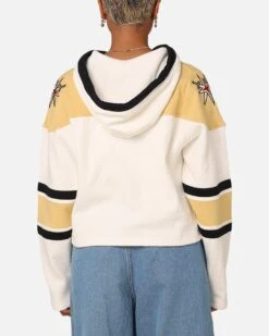 '47 BRAND 47 Brand Women's Vegas Golden Knights Cropped Lacer Hoodie White Wash -Culture Kings Shop 02046883 YW449 womens 0030