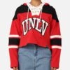 '47 BRAND 47 Brand Women's University Of Las Vegas Cropped Lacer Hoodie Red 2 '47 BRAND 47 Brand Women's University Of Las Vegas Cropped Lacer Hoodie Red -Culture Kings Shop 02046885 YR001 womens 0010