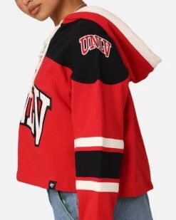 '47 BRAND 47 Brand Women's University Of Las Vegas Cropped Lacer Hoodie Red -Culture Kings Shop 02046885 YR001 womens 0060