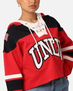 '47 BRAND 47 Brand Women's University Of Las Vegas Cropped Lacer Hoodie Red -Culture Kings Shop 02046885 YR001 womens 0070