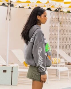 Loiter Pure Love Vintage Hoodie Charcoal 16 Loiter Pure Love Vintage Hoodie Charcoal -Culture Kings Shop 02047615 YC300 womens 0060