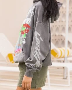 Loiter Pure Love Vintage Hoodie Charcoal 19 Loiter Pure Love Vintage Hoodie Charcoal -Culture Kings Shop 02047615 YC300 womens 0090