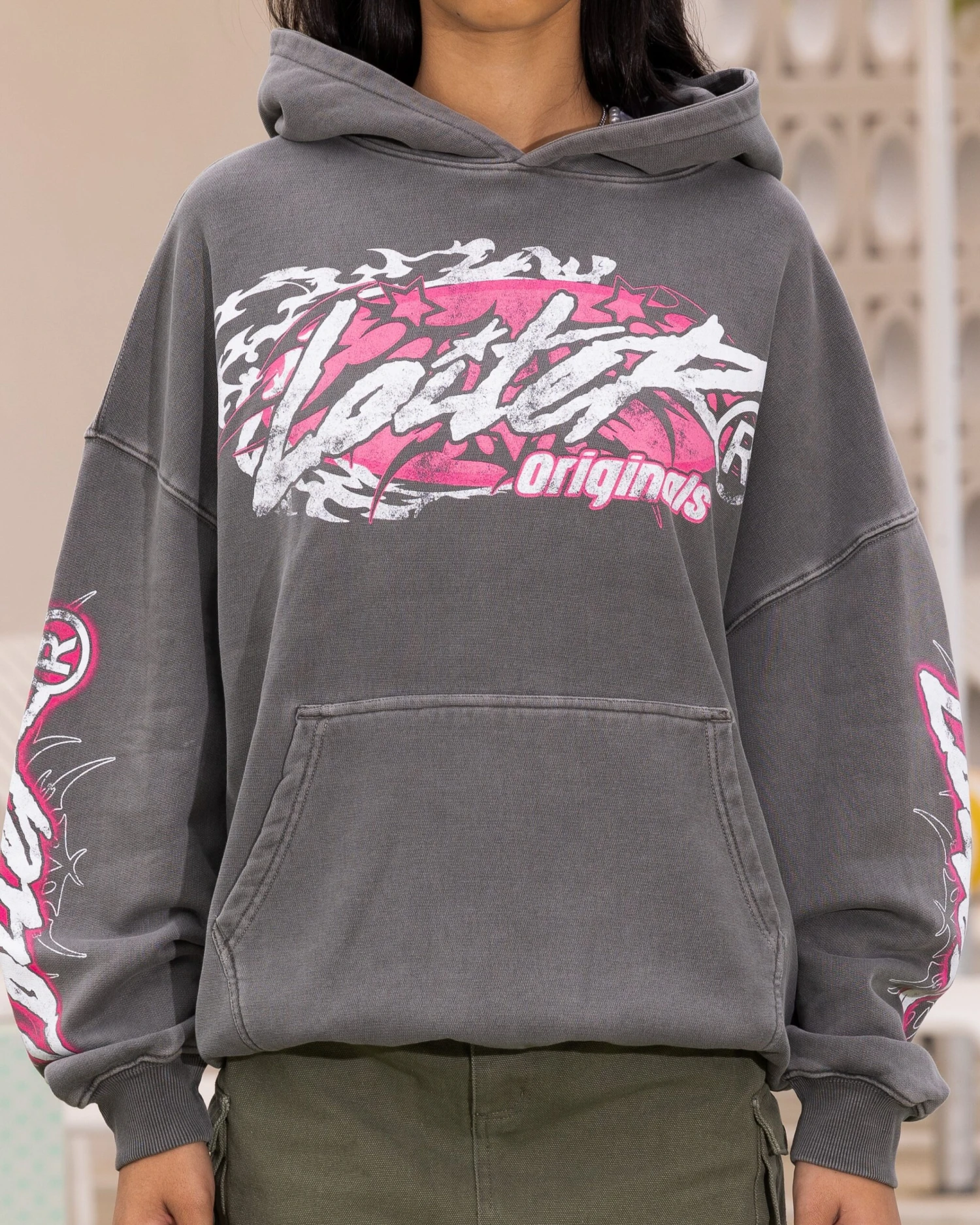 Loiter Wave Break Vintage Hoodie Charcoal 5 Loiter Wave Break Vintage Hoodie Charcoal - Image 3