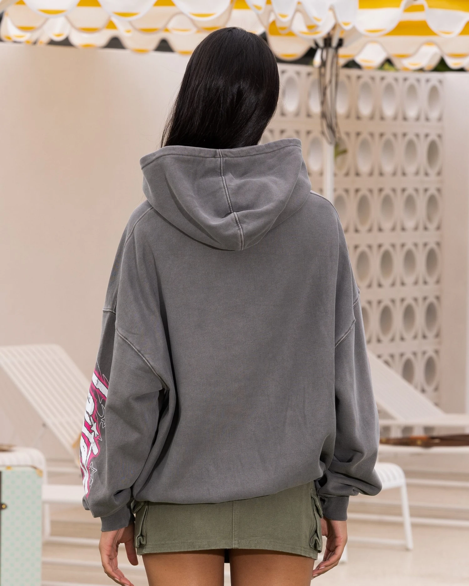 Loiter Wave Break Vintage Hoodie Charcoal 6 Loiter Wave Break Vintage Hoodie Charcoal - Image 4