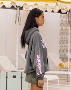 Loiter Wave Break Vintage Hoodie Charcoal 12 Loiter Wave Break Vintage Hoodie Charcoal -Culture Kings Shop 02047619 YC300 womens 0050