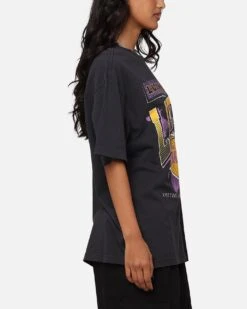 Mitchell & Ness Los Angeles Lakers Brush Off 2.0 T-Shirt Faded Black -Culture Kings Shop 02048296 YB554 womens 0040