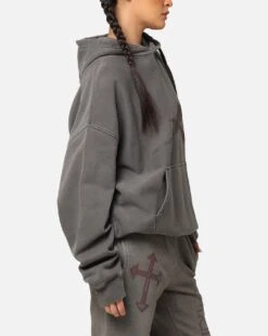 Saint Morta SSIX Vintage Hoodie Washed Charcoal -Culture Kings Shop 02049226 YC071 womens 0050