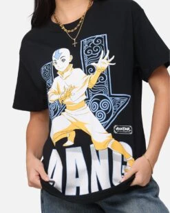 Goat Crew X Avatar: The Last Airbender Aang Arrows T-Shirt Black -Culture Kings Shop 02049358 YB001 womens 00060