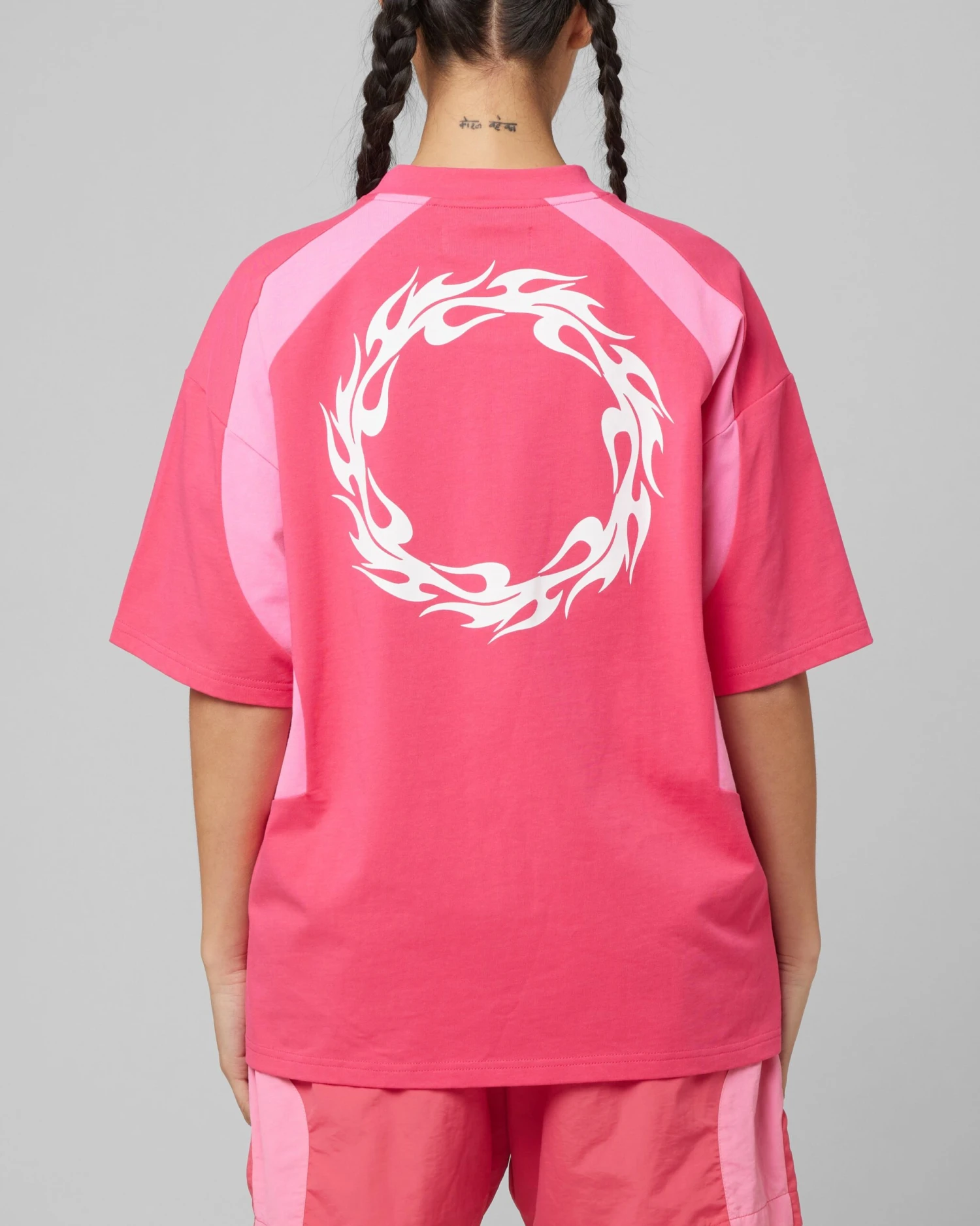Loiter Subcultural Panel T-Shirt Pink 4 Loiter Subcultural Panel T-Shirt Pink - Image 2