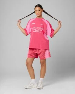 Loiter Subcultural Panel T-Shirt Pink 10 Loiter Subcultural Panel T-Shirt Pink -Culture Kings Shop 02049933 YP001 womens 0030