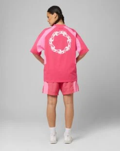 Loiter Subcultural Panel T-Shirt Pink 11 Loiter Subcultural Panel T-Shirt Pink -Culture Kings Shop 02049933 YP001 womens 0040