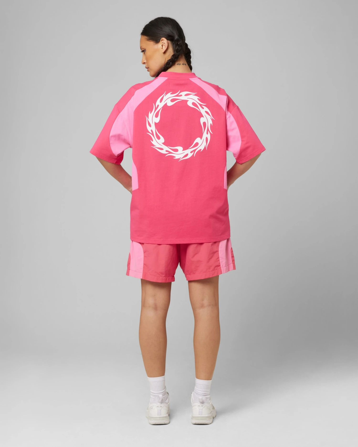 Loiter Subcultural Panel T-Shirt Pink 6 Loiter Subcultural Panel T-Shirt Pink - Image 4