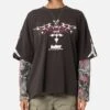 Loiter Seek N Destroy Long Sleeve T-Shirt Charcoal -Culture Kings Shop 02050159 YC300 womens 00010