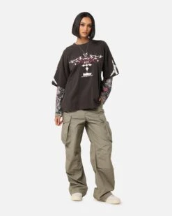 Loiter Seek N Destroy Long Sleeve T-Shirt Charcoal -Culture Kings Shop 02050159 YC300 womens 00030