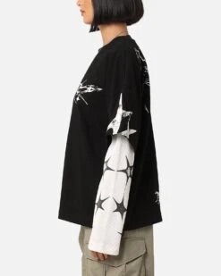 Loiter Seek N Destroy Long Sleeve T-Shirt Vintage Black -Culture Kings Shop 02050159 YV009 womens 00060