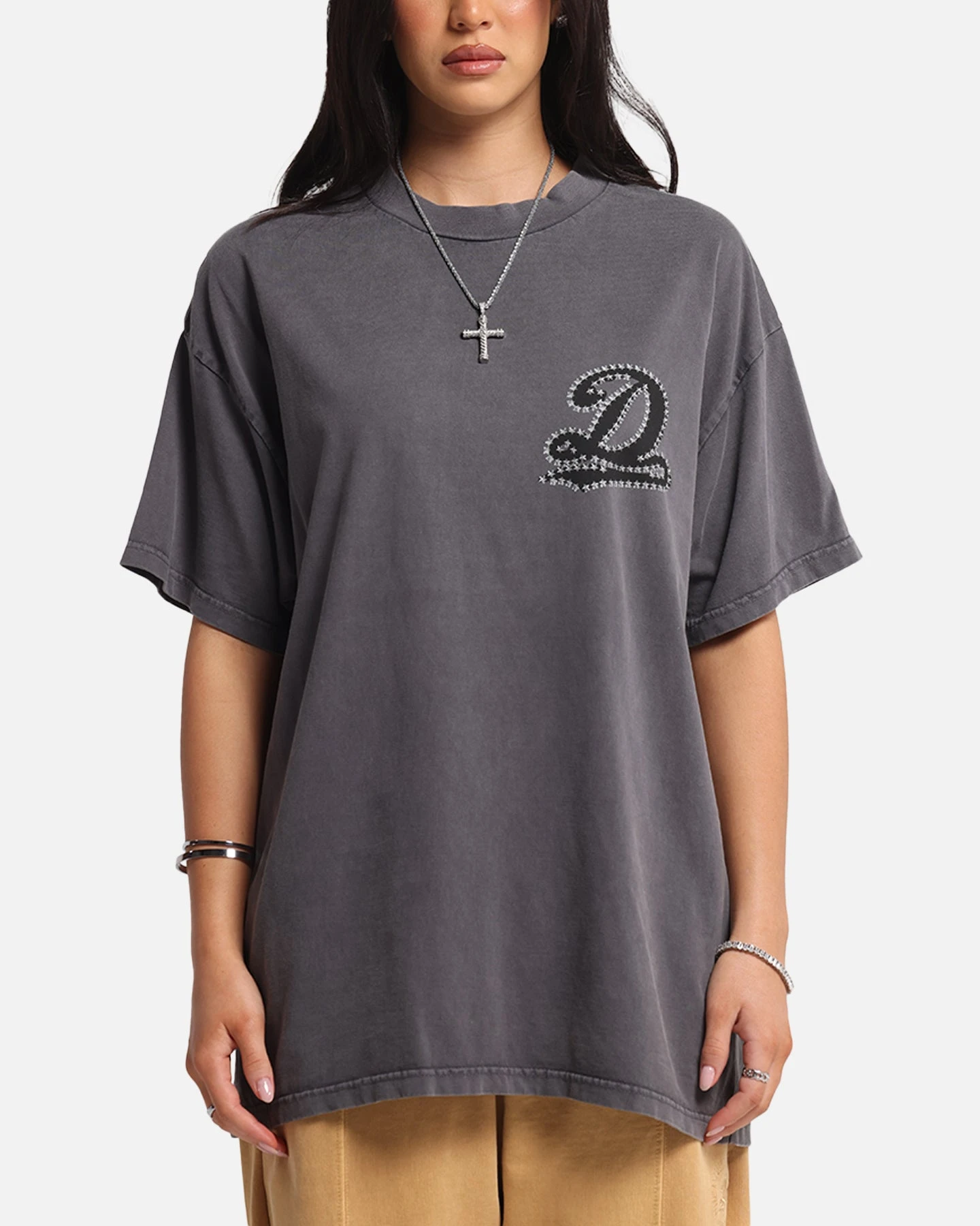 Dreamville Stars T-Shirt Vintage Grey 4 Dreamville Stars T-Shirt Vintage Grey - Image 2
