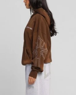 Loiter Atmosphere Zip Hoodie Vintage Brown -Culture Kings Shop 02050337 YV052 womens 0060