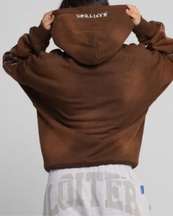 Loiter Atmosphere Zip Hoodie Vintage Brown -Culture Kings Shop 02050337 YV052 womens 0080