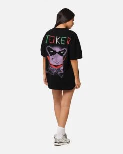 American Thrift X DC Batman The Joker Scars Heavy T-Shirt Black -Culture Kings Shop 02050636 YB001 womens 0030