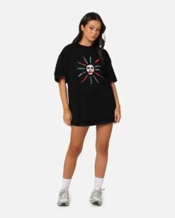 American Thrift X DC Batman The Joker Scars Heavy T-Shirt Black -Culture Kings Shop 02050636 YB001 womens 0040