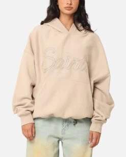 Saint Morta Scribere Premium Hoodie Stone