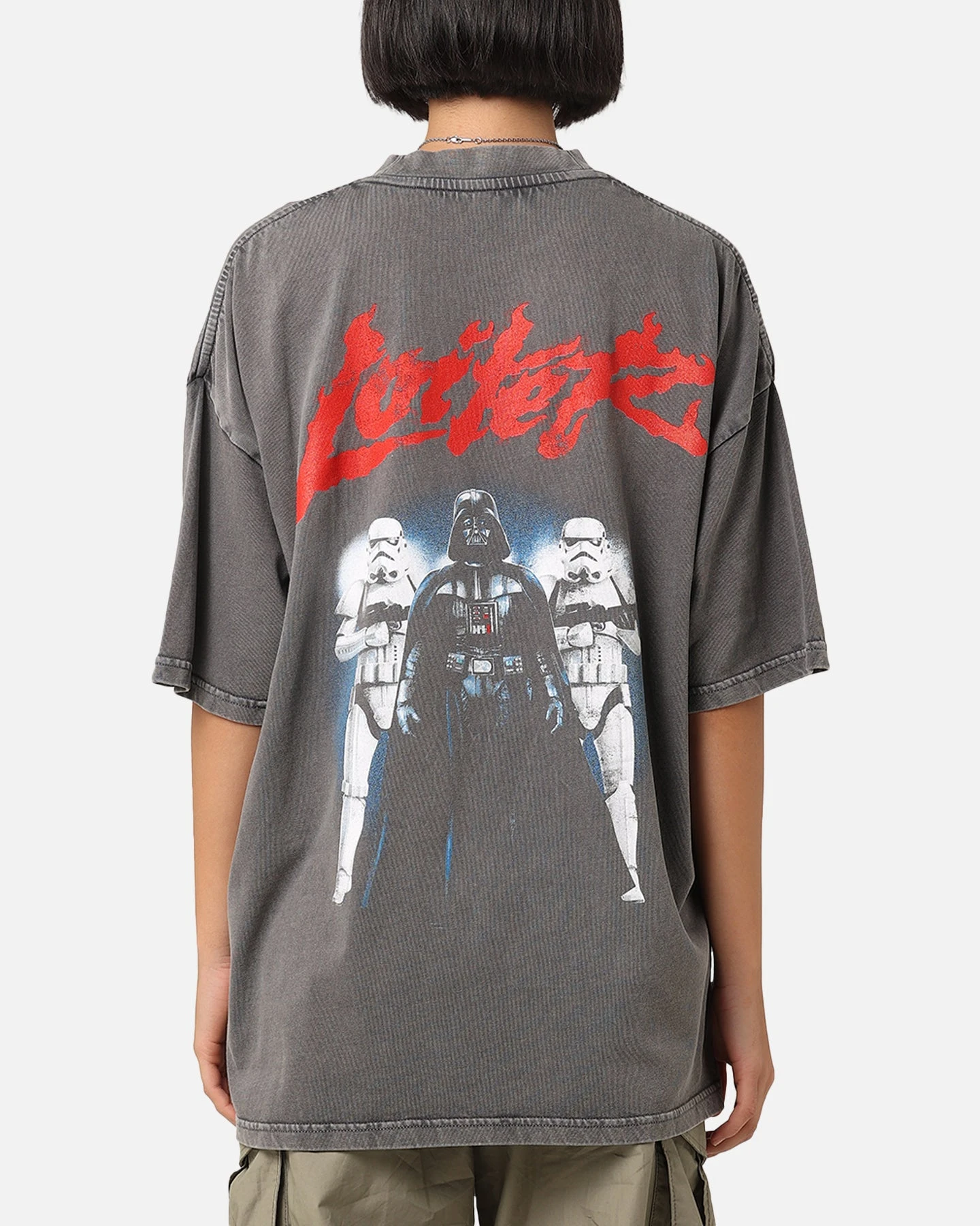 Star Wars Vader & Stormtrooper Vintage Vintage T-Shirt Washed Charcoal 4 Star Wars Vader & Stormtrooper Vintage Vintage T-Shirt Washed Charcoal - Image 2