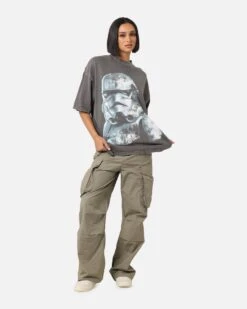 Star Wars Vader & Stormtrooper Vintage Vintage T-Shirt Washed Charcoal 12 Star Wars Vader & Stormtrooper Vintage Vintage T-Shirt Washed Charcoal -Culture Kings Shop 02050715 YC071 womens 00030