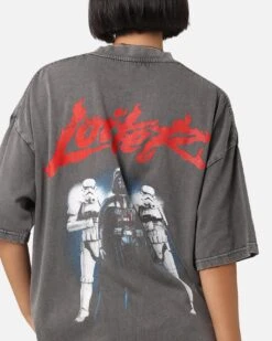 Star Wars Vader & Stormtrooper Vintage Vintage T-Shirt Washed Charcoal 16 Star Wars Vader & Stormtrooper Vintage Vintage T-Shirt Washed Charcoal -Culture Kings Shop 02050715 YC071 womens 00070